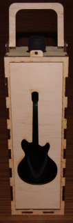 Cutie lemn pentru vin - Chitara