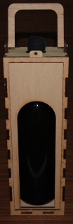 Cutie lemn pentru vin - Caseta