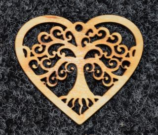 Ornament lemn Inima